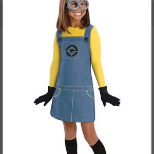 Girls Minion Dress- size small(7-8)